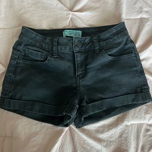 Black Jean shorts